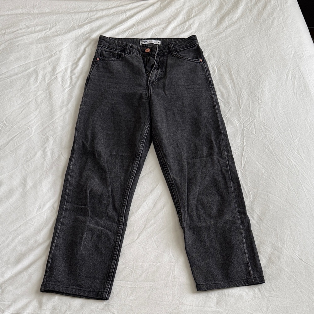 Zara Boyfriend Style Black Jeans